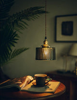 Glossy Glass Pendant Light for Bedroom