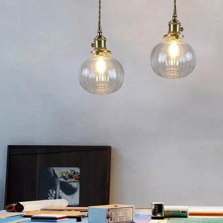 Vintage Glass Pendant Light for Bedroom
