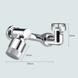 Swivel faucet attachment - 1080-degree rotation