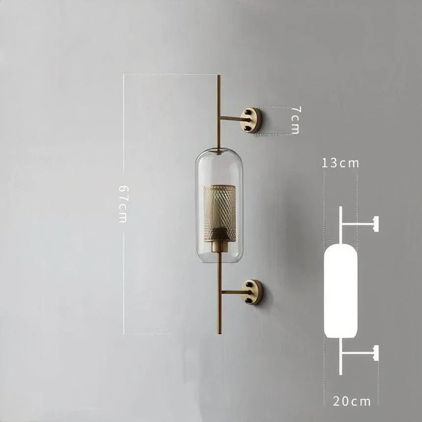 Maribel Glass Wall Lamp Art Deco for Modern Homes