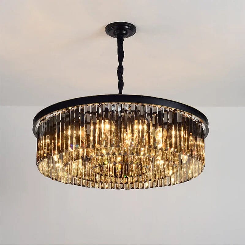 Tavian Grey Crystal Chandelier - Home Decor Accent