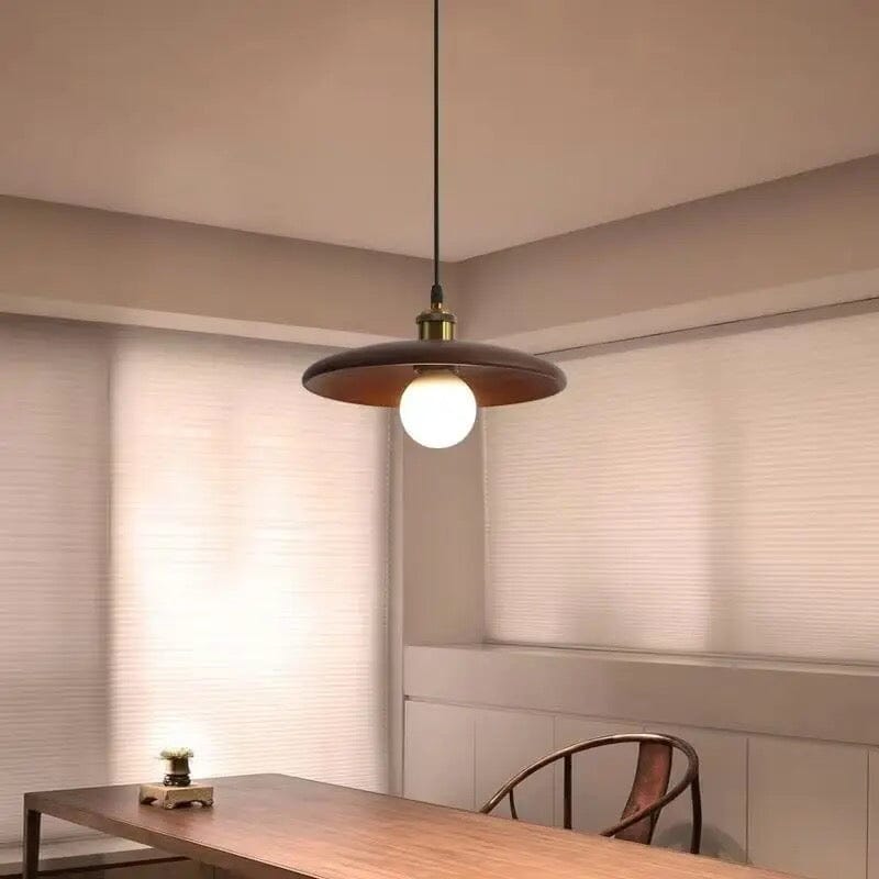 Nordic Oak Wood Pendant Light Close-Up Wood Grain - OpalDwell