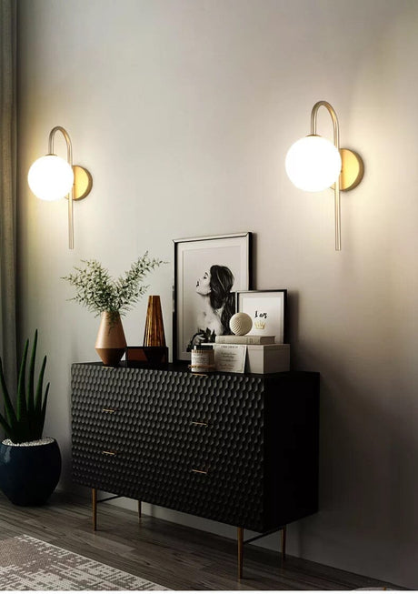 Black Wall Lamp for Living Room Ambient Light