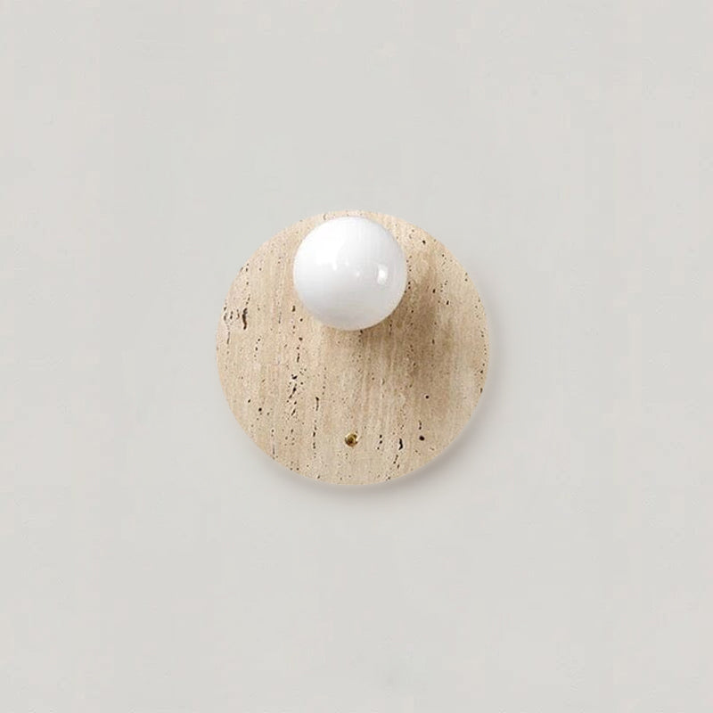 Travertine Wall Sconce LED for Bedroom