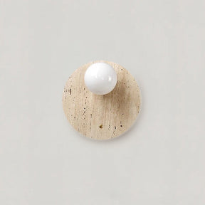 Travertine Wall Sconce LED for Bedroom
