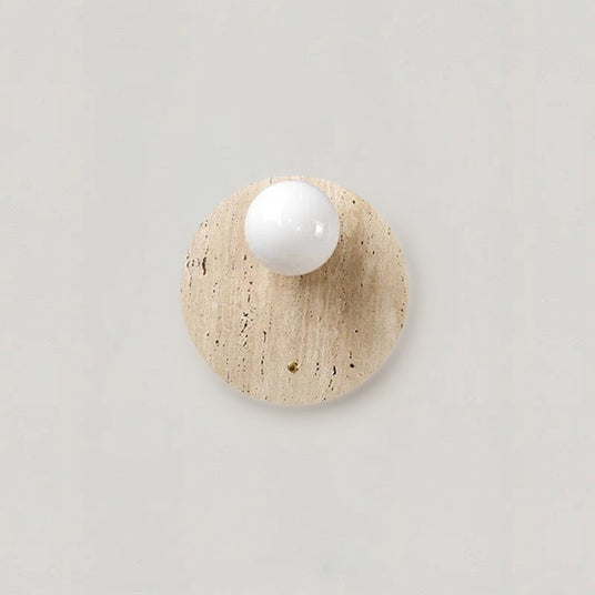 Travertine Wall Sconce LED for Bedroom