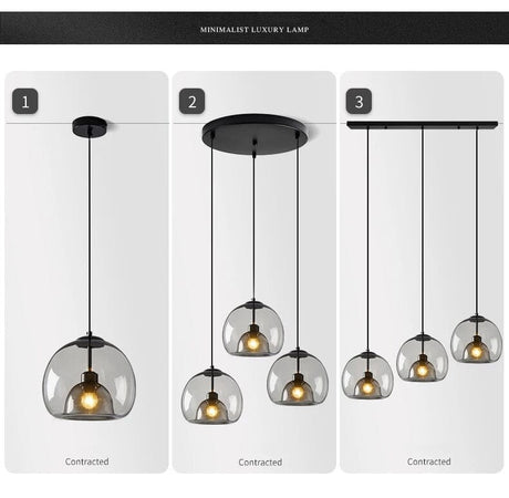 Glass Pendant Light Installed for Kitchen Lighting | OroDwell
