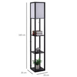 Rowan Floor Lamp Brown Finish Option