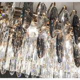 Warm Glow Crystal Chandelier for Large Rooms