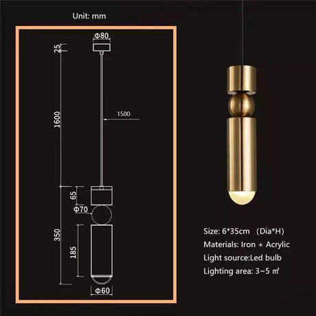 Minimalist Pendant Light for Living Room