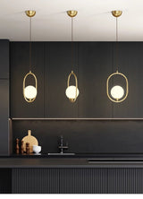 Eira Scandinavian Glass Pendant Light for Kitchen