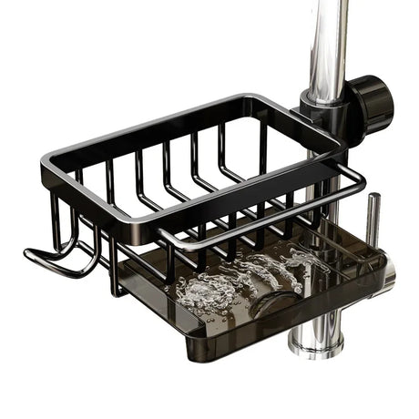 Aluminum Sink Organizer quick drainage design detail - OpalDwell