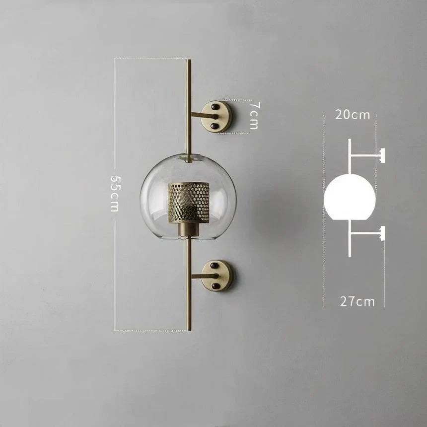 Maribel Glass Wall Lamp for Living Room