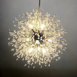 Crystal pendant ceiling light for entryway