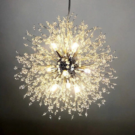 Crystal pendant ceiling light for entryway