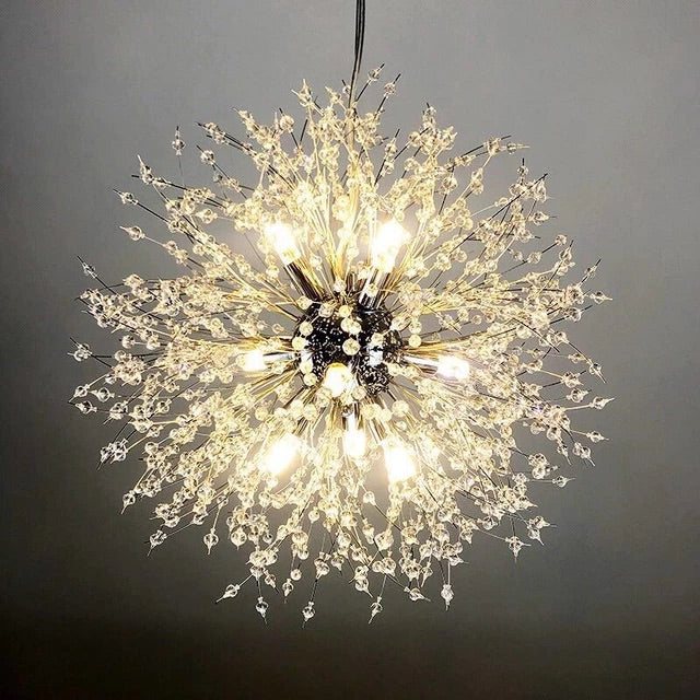 Crystal pendant ceiling light for entryway