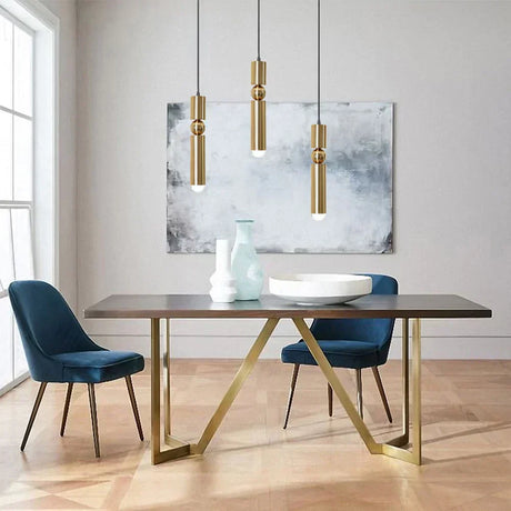 Gold-Plated Pendant Light Design