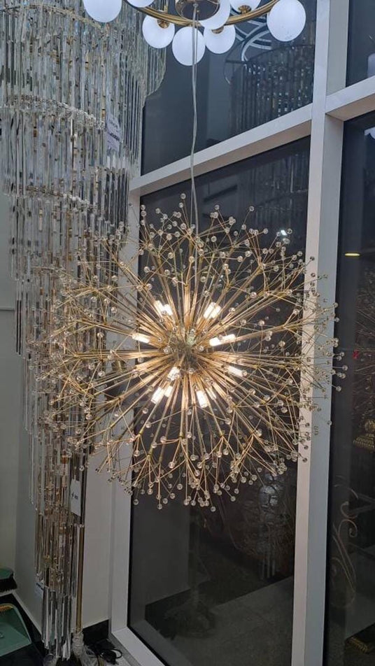 Ceiling pendant iron and acrylic finish