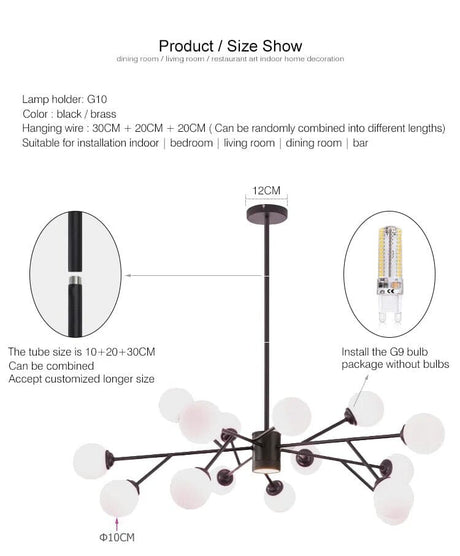 Marlow Chandelier - 9-Bulb Configuration