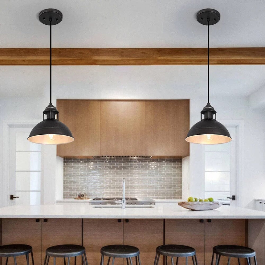 Factory Style Pendant Light for Dining Room