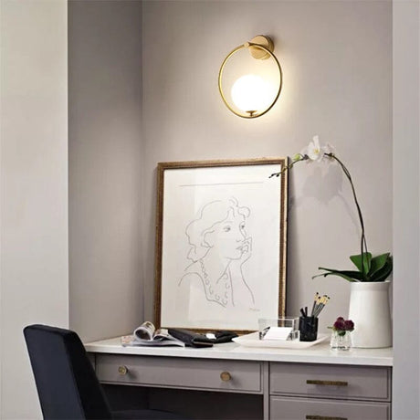 Iron wall lamp additional view wall-mounted installation view