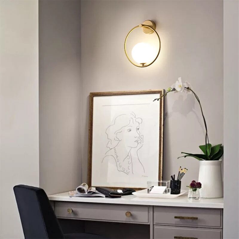 Iron wall lamp additional view wall-mounted installation view