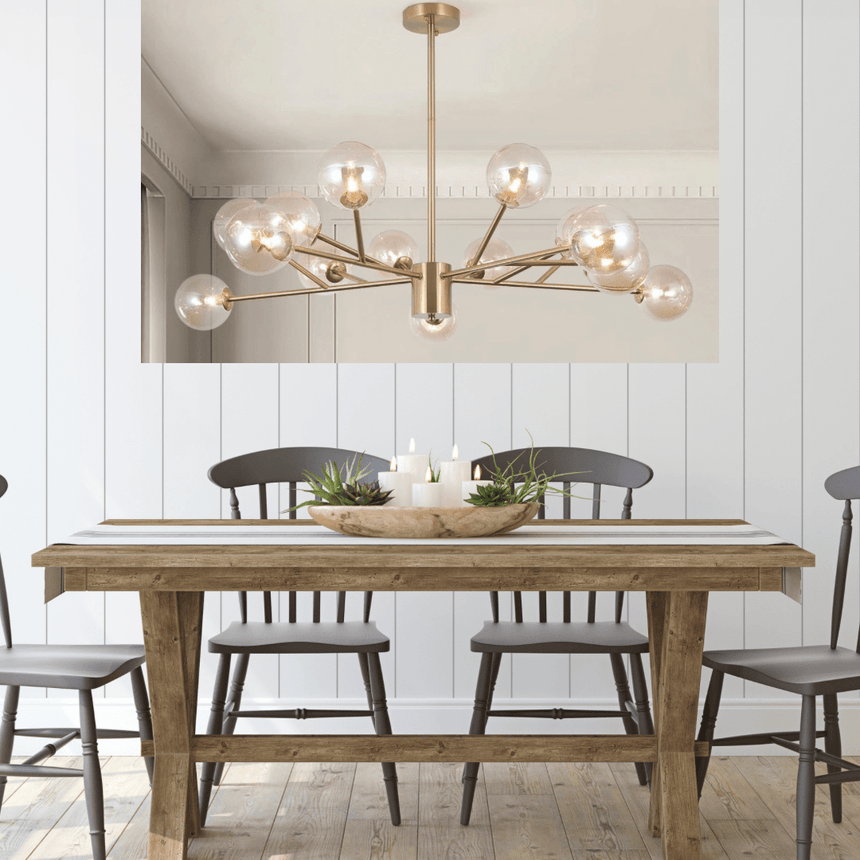 Dimmable Chandelier Ambient Task Lighting Design