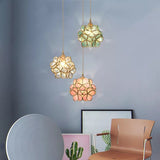 Floral Glass Pendant Light Soft Ambient Glow