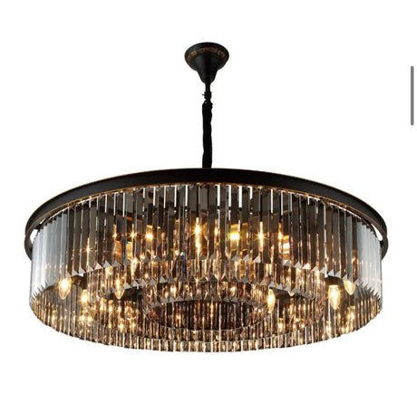 Tavian Grey Crystal Chandelier - Additional View 4