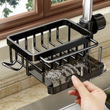 Aluminum Sink Organizer hook-on kitchen rack - OpalDwell