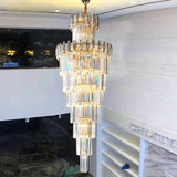Crystal Tier Chandelier for Formal Dining Rooms