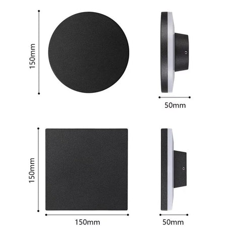 Modern outdoor lighting for exterior walls