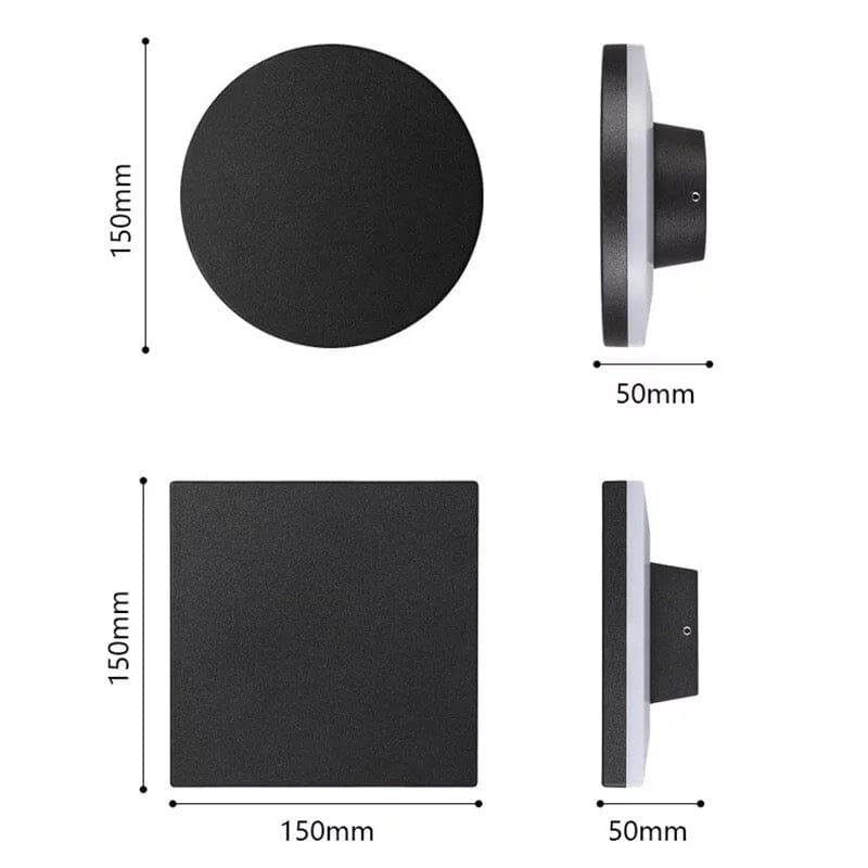Modern outdoor lighting for exterior walls