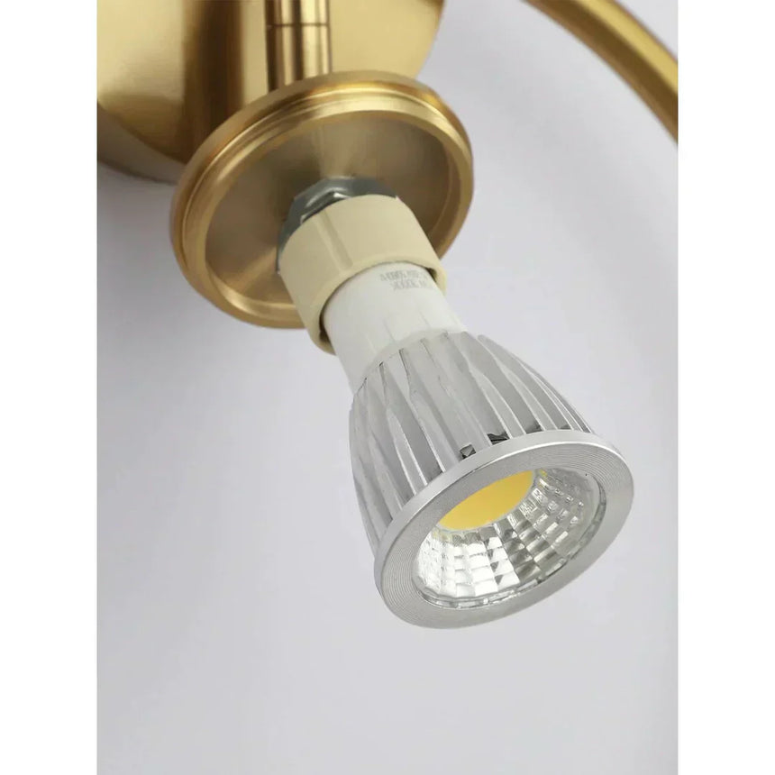 Bedroom accent lamp close-up