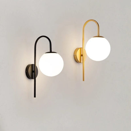 Wall Lamp Metal Body Black Finish Design