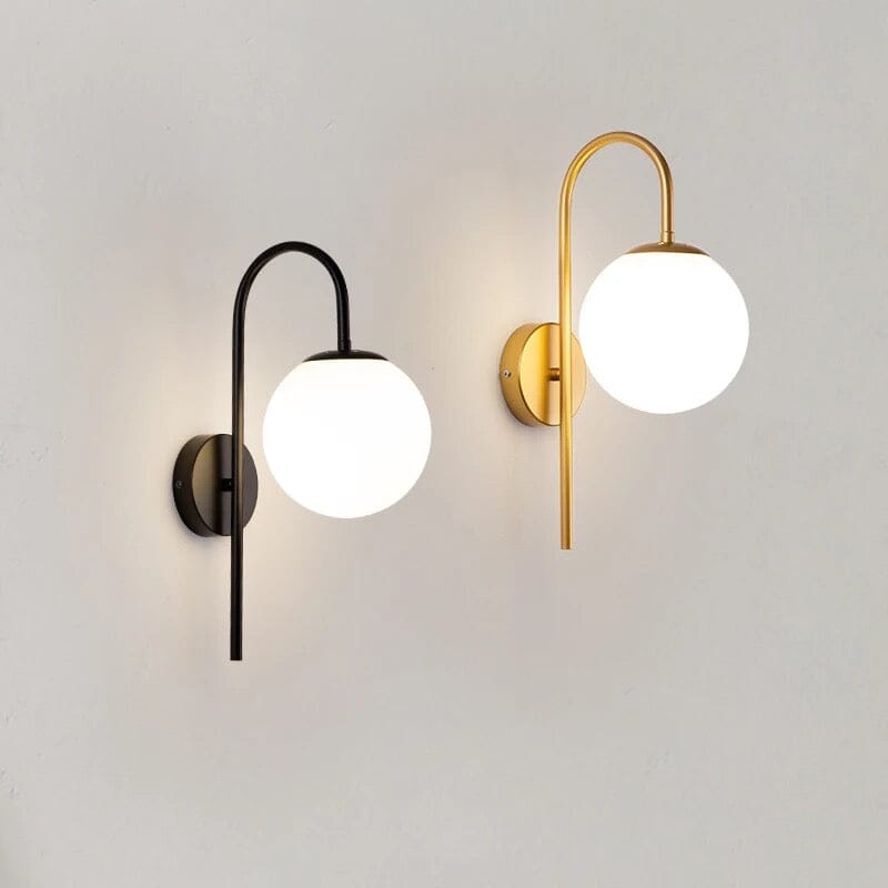 Wall Lamp Metal Body Black Finish Design