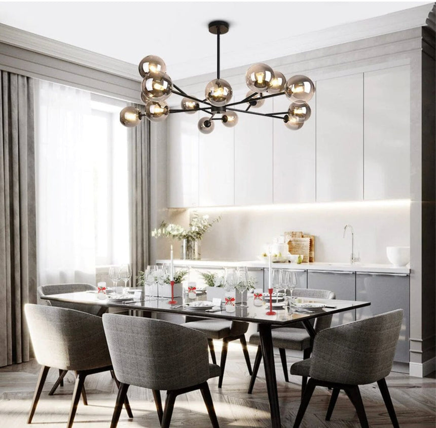 Glass Chandelier Flexible Lighting Mood Design