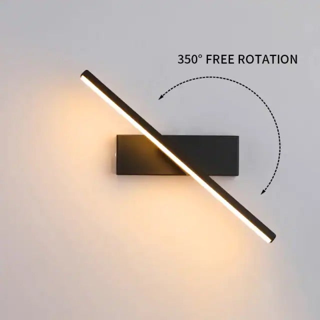 Aluminum wall lamp additional view wall-mounted wedge base