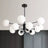 adjustable pole length chandelier design
