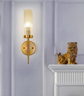 Gold Wall Light for Bedroom Accent