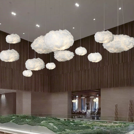 Cotton ceiling fixture for classroom