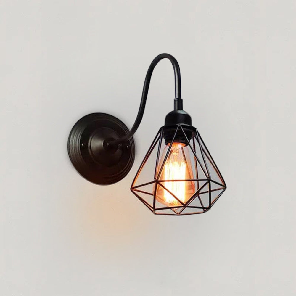 Iron Wall Lamp LED for Outdoor Spaces