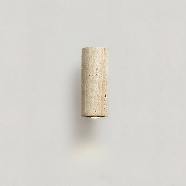 Travertine wall sconce for hallway decor