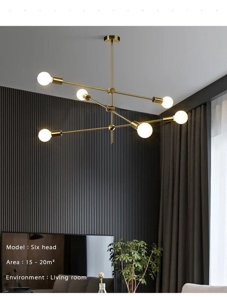 Glass Chandelier for Living Room Decor Statement
