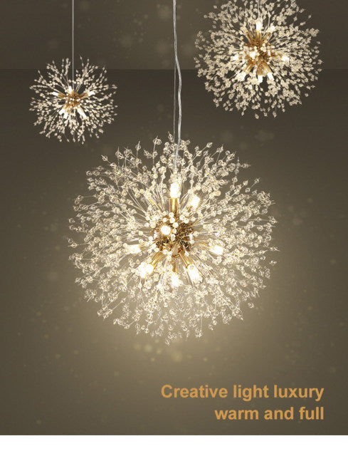 Crystal pendant for hallway lighting