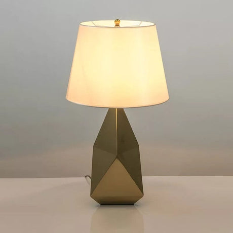 Art deco table lamp for bedroom accent