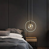 Glass globe pendant light for contemporary dining room