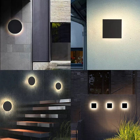 Weatherproof outdoor light for porches