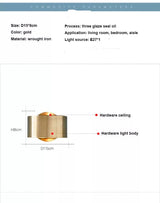 Modern home decor light for hallways