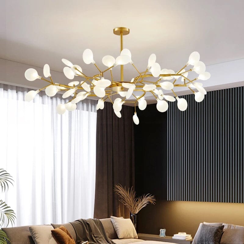 warm or white light chandelier design